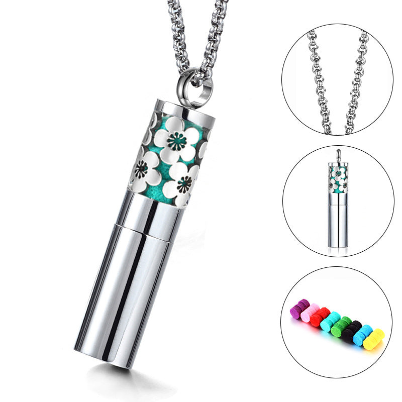 Aromatherapy Essential Oil Necklace with Pendant
