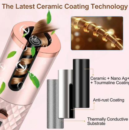 Wireless Automatic Hair Curler