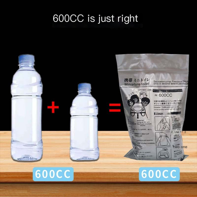600cc Portable Emergency Urine Bag for Cars