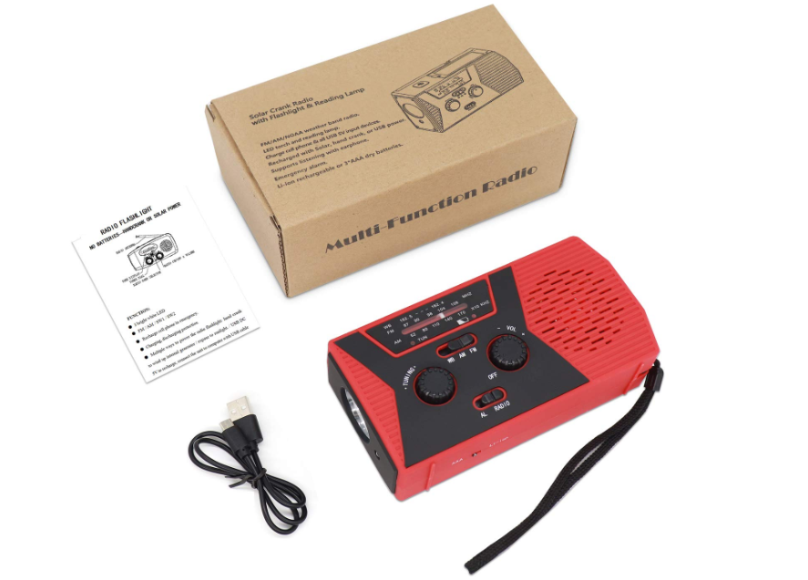 Radio, Flashlight, Emergency Light, Reading Lamp