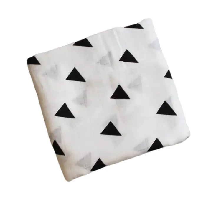 Bamboo Muslin Neutral Receiving Swaddle Blanket