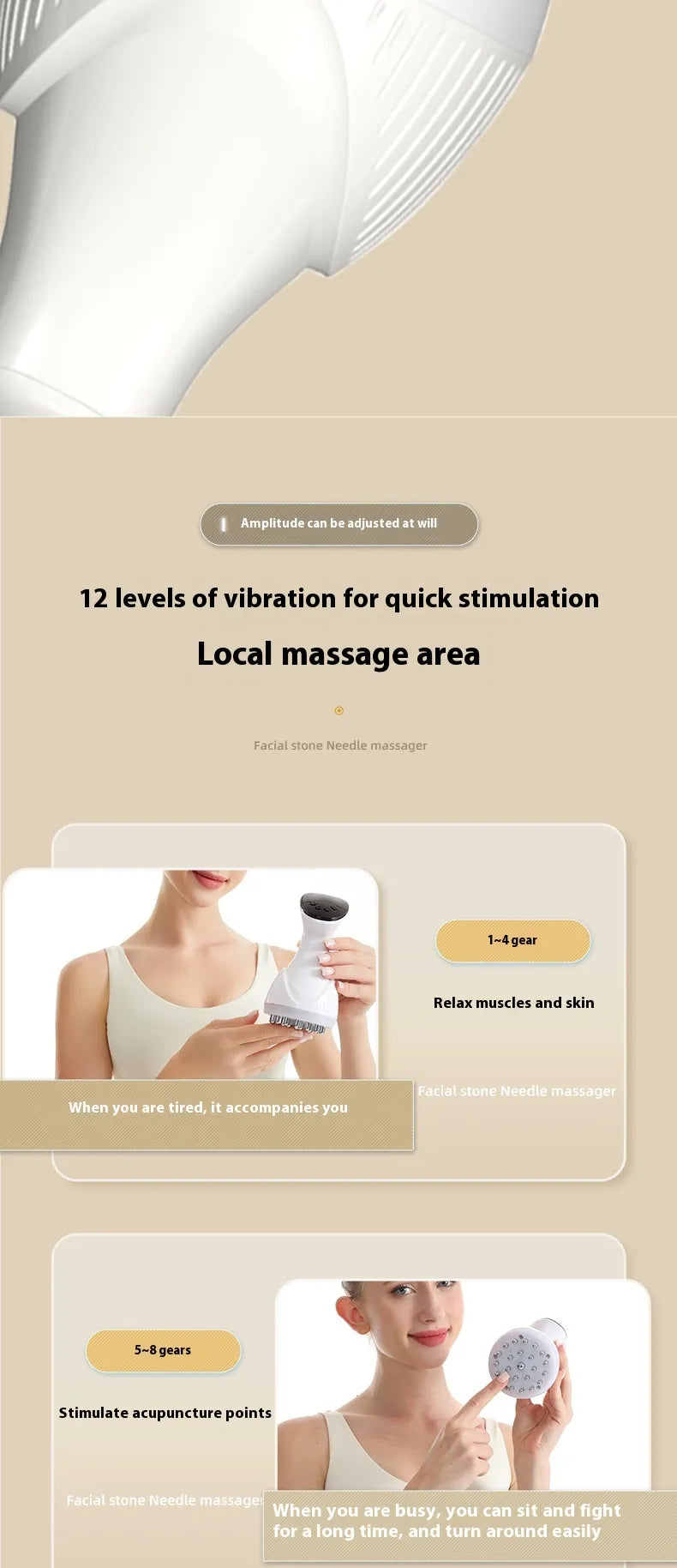 Rechargeable Stone Warming Massager