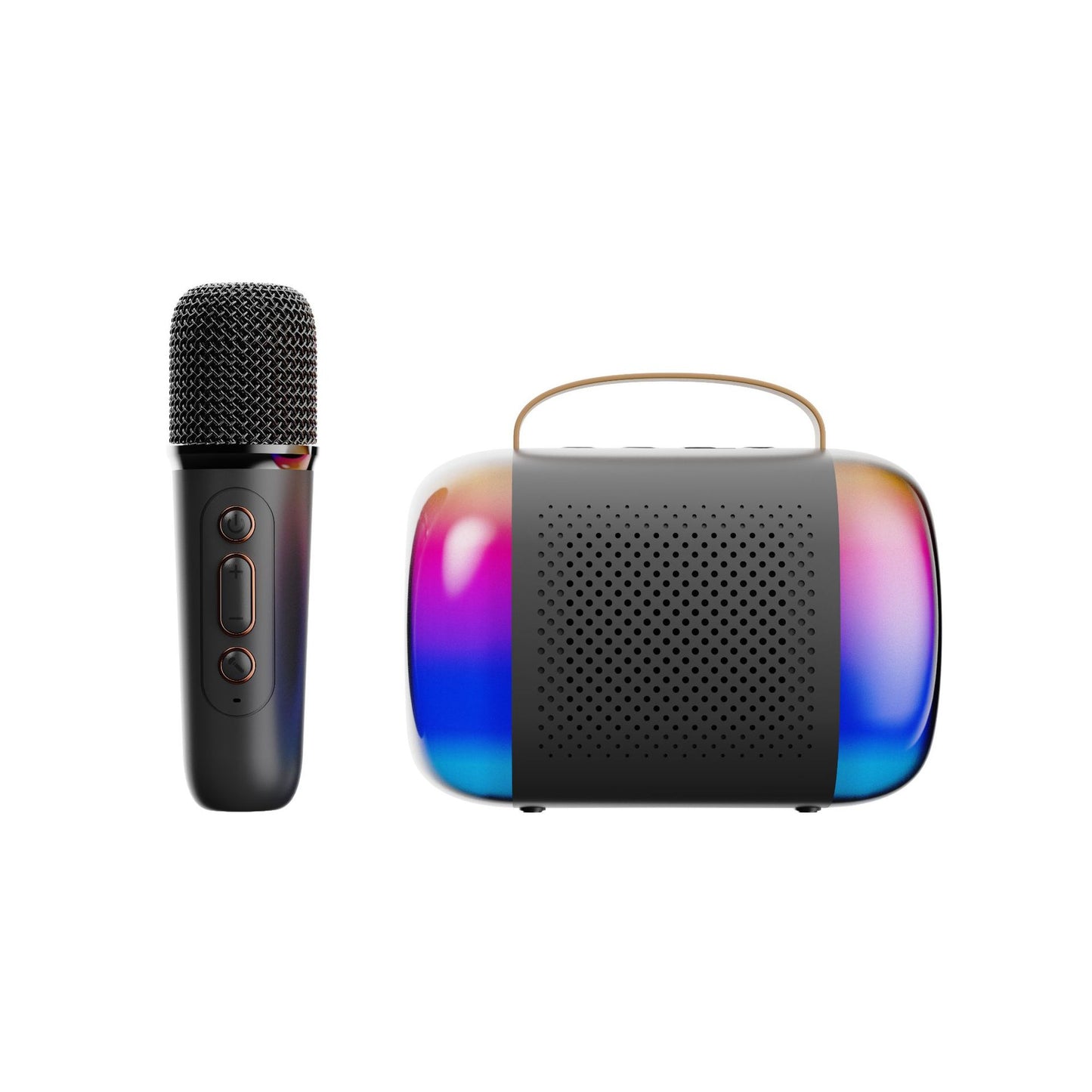 Portable Wireless Bluetooth Karaoke Microphone Speaker Set