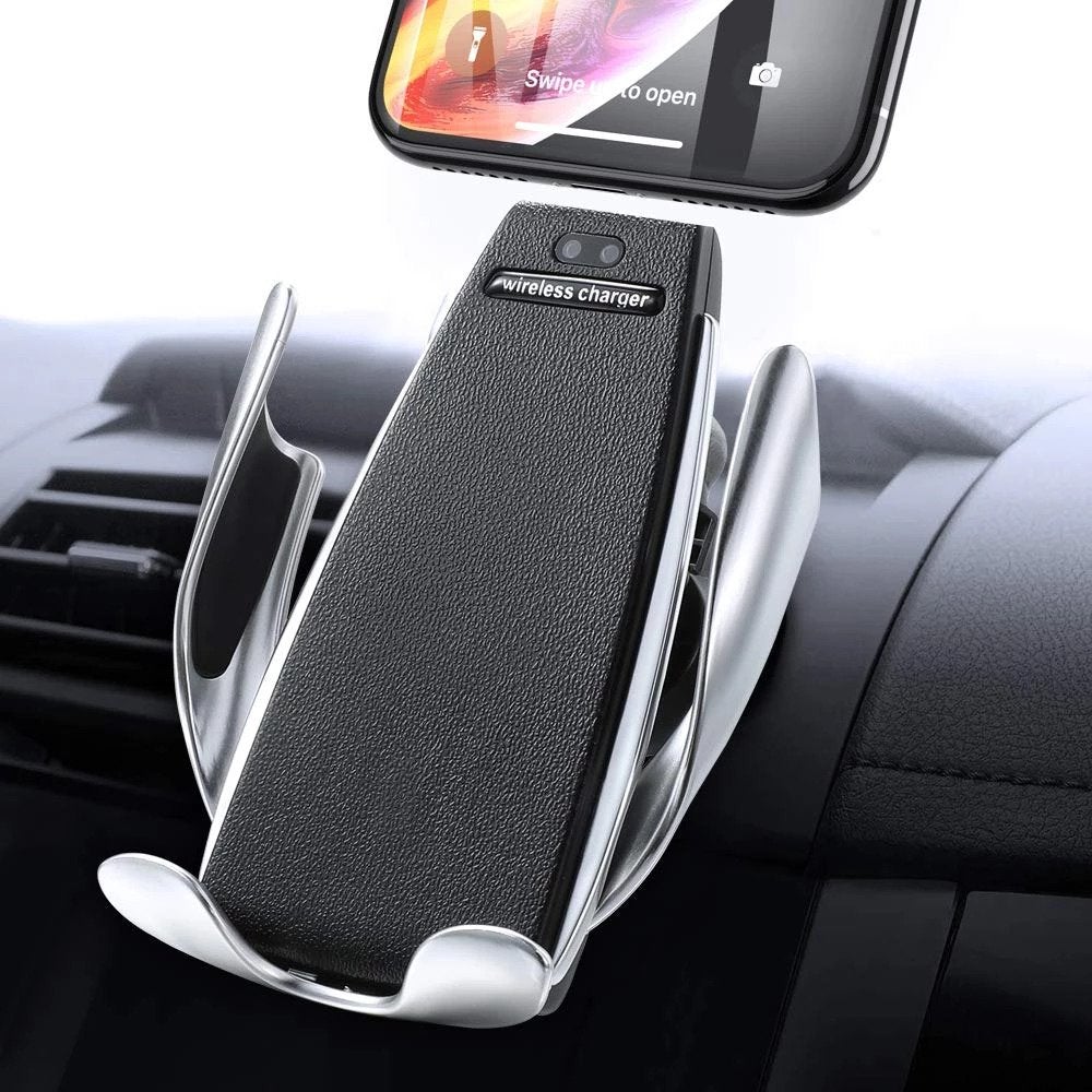 Fast Wireless Car Charger with Auto-Clamp
