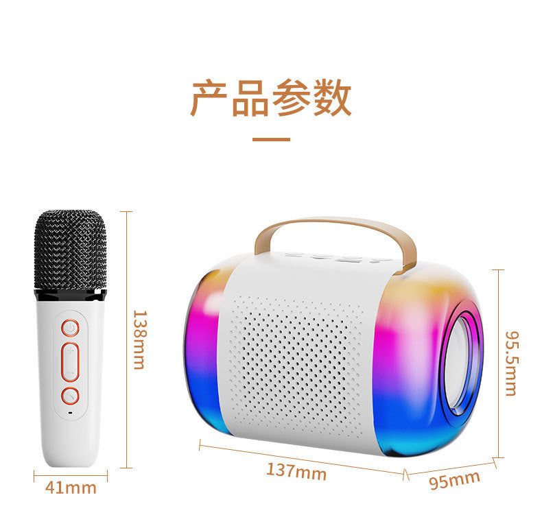 Portable Wireless Bluetooth Karaoke Microphone Speaker Set