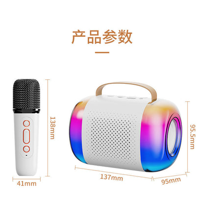 Portable Wireless Bluetooth Karaoke Microphone Speaker Set