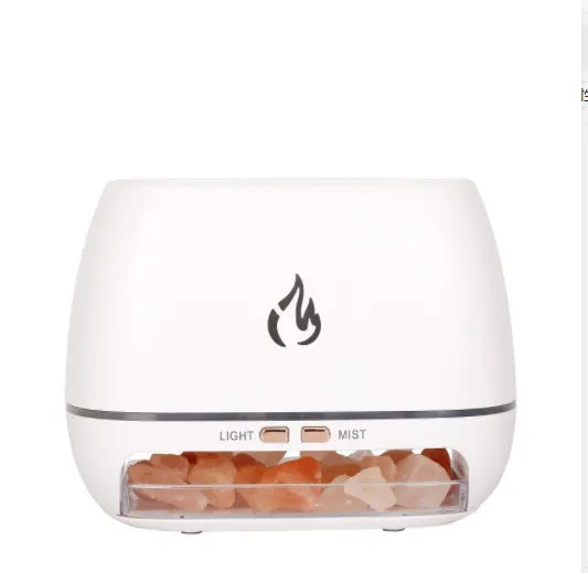 Salt Stone Simulation Flame Aroma Diffuser Heavy Fog