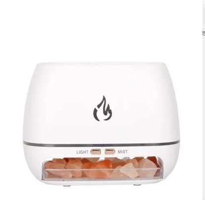 Salt Stone Simulation Flame Aroma Diffuser Heavy Fog