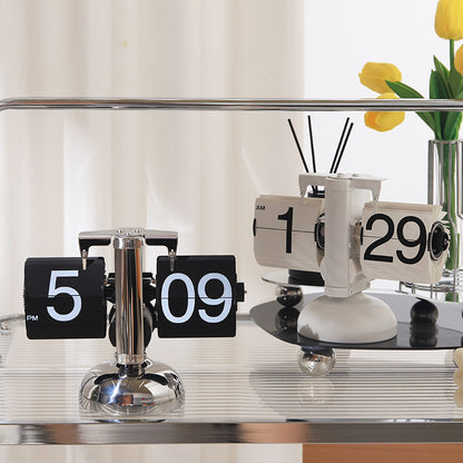 Minimalist Automatic Page Turning Clock for Home Decor