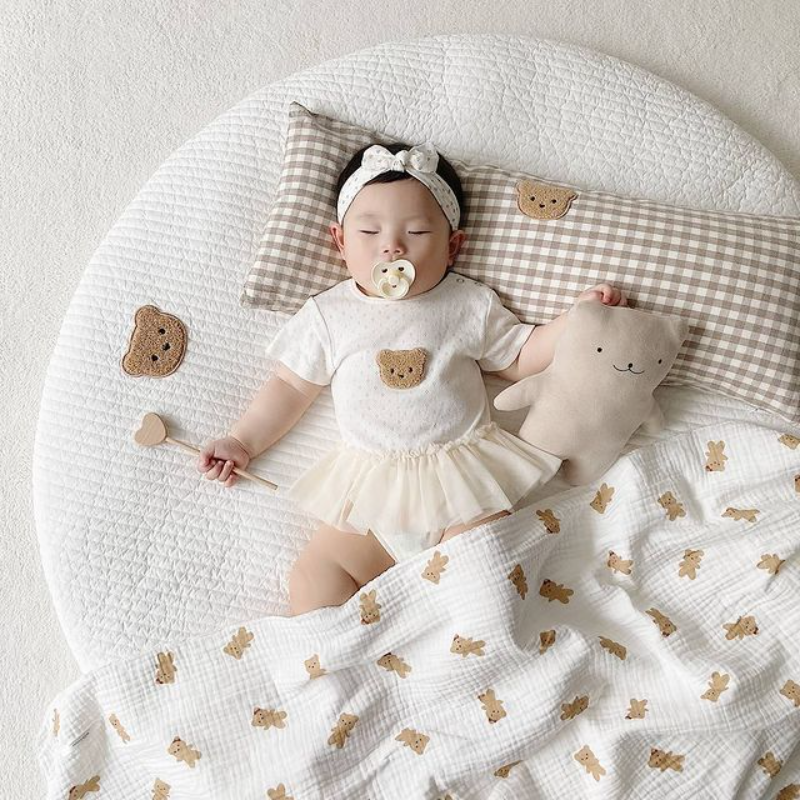 Cute Round Non-slip Baby Crawling Mat for Kids' Room