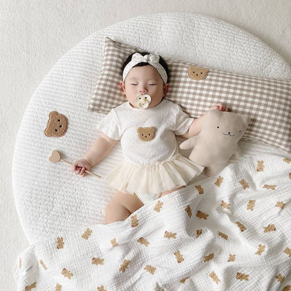 Cute Round Non-slip Baby Crawling Mat for Kids' Room