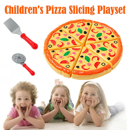 Children's Kitchen Toy Cutting Pizza Set with Accessories
