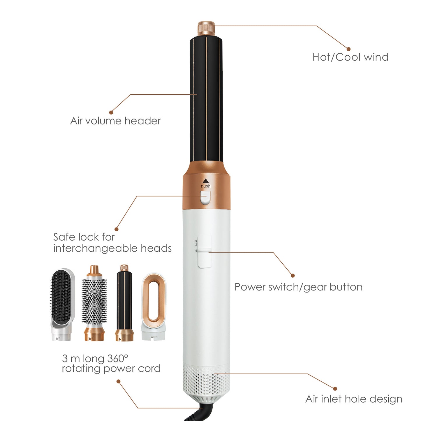 5in1 Automatic Hair Curler & Dryer