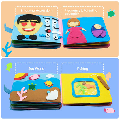 Felt Book for Early Education and Montessori Learning