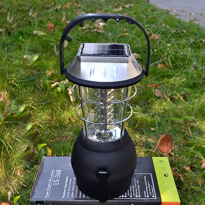 36 LED Outdoor Solar Camping Lantern with USB and Hand Crank