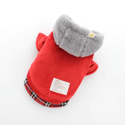 Velvet Cotton Coat for Bichon Pets