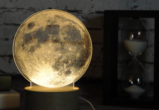 LED Moon Lamp with Bluetooth Speaker