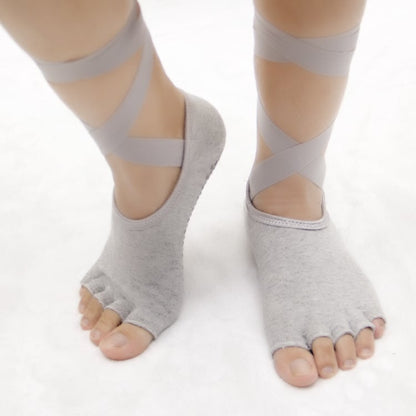 Fingerless Non-Slip Yoga Socks for Women