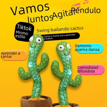 2023 Talking Dancing Cactus Toy with Music and Motion