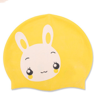 Cute Cartoon Silicone Swimming Cap for Children