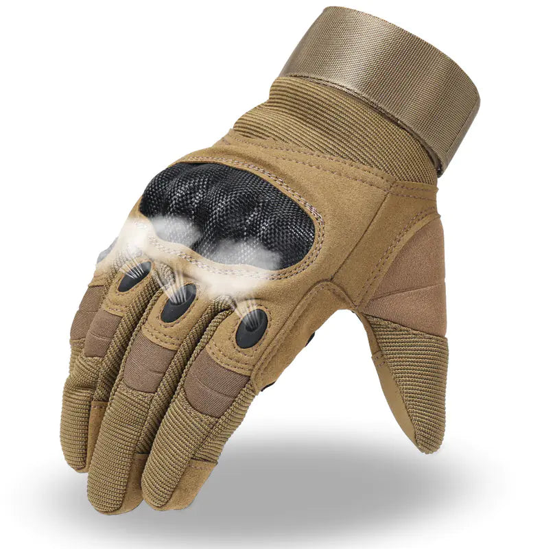 Full-Finger Climbing Gloves with Carbon Fiber Protection