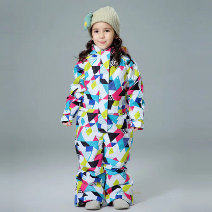 Children's One-Piece Ski Suit for Winter Fun