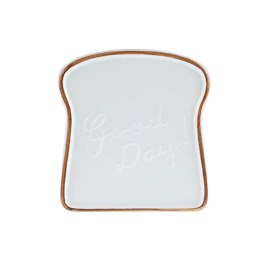 Ceramic Breakfast Bread Plate - Gift Flat Dish