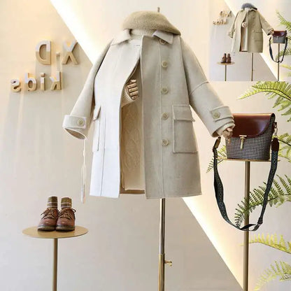 Girls' Woolen Coat