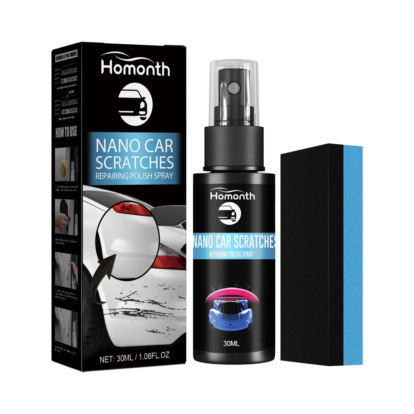 Homonth Scratch Repair Spray for Car Paint Restoration