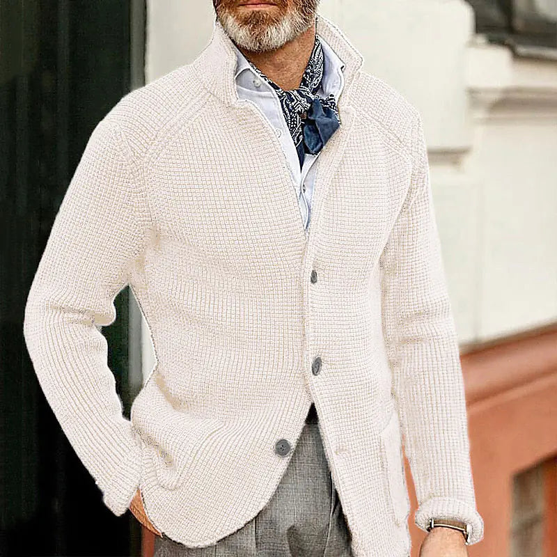 Men's Fashionable Knitted Sweater Coat
