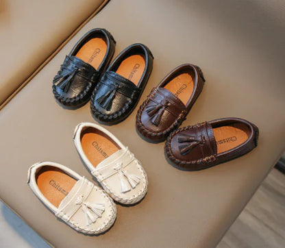 Toddler Soft Bottom Shoes with Tassels for Walking