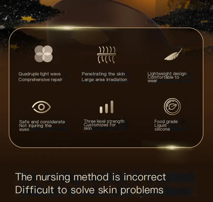 Portable Red Light Silicone LED Facial Mask