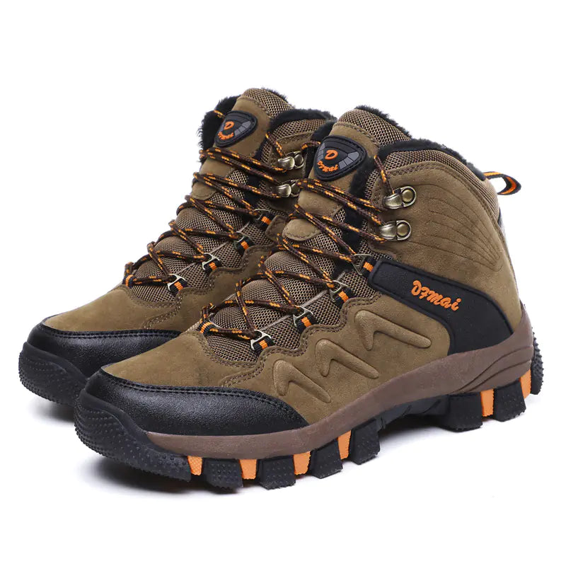 Men's Waterproof Hiking Shoes with Warm Lining