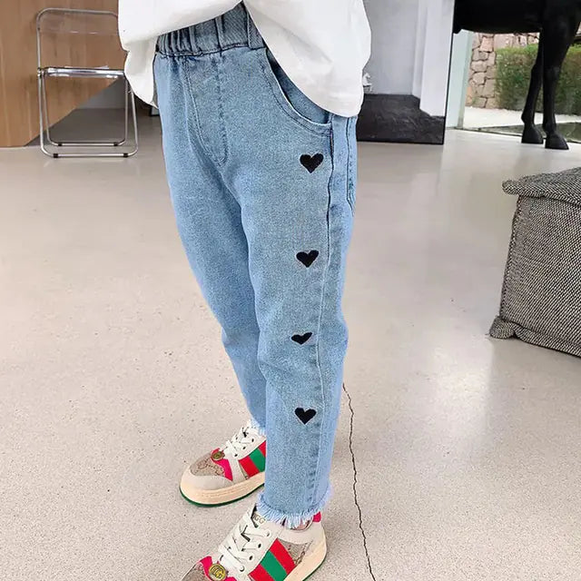 Toddler Baby Girl Casual Denim Jeans Trousers