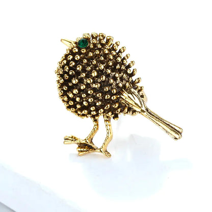 Retro Style Bird Brooch - Versatile Animal Pin