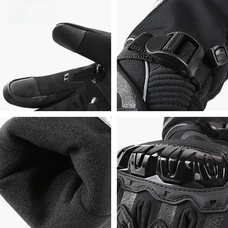 SUOMY Men's Winter Motorcycle Gloves - Waterproof Touchscreen