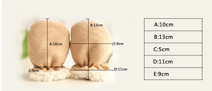 Warm Baby Mittens with Anti-Scratch Design