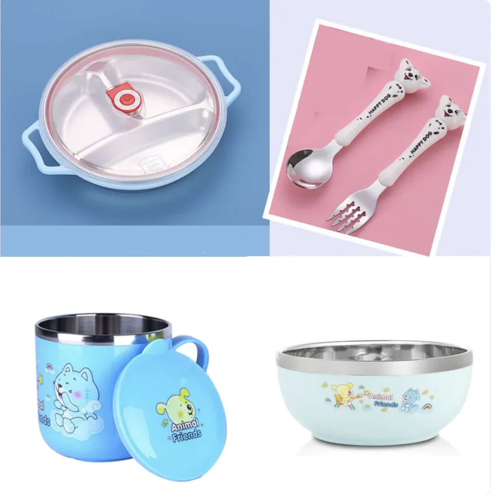 Deep Grid Kids Plate