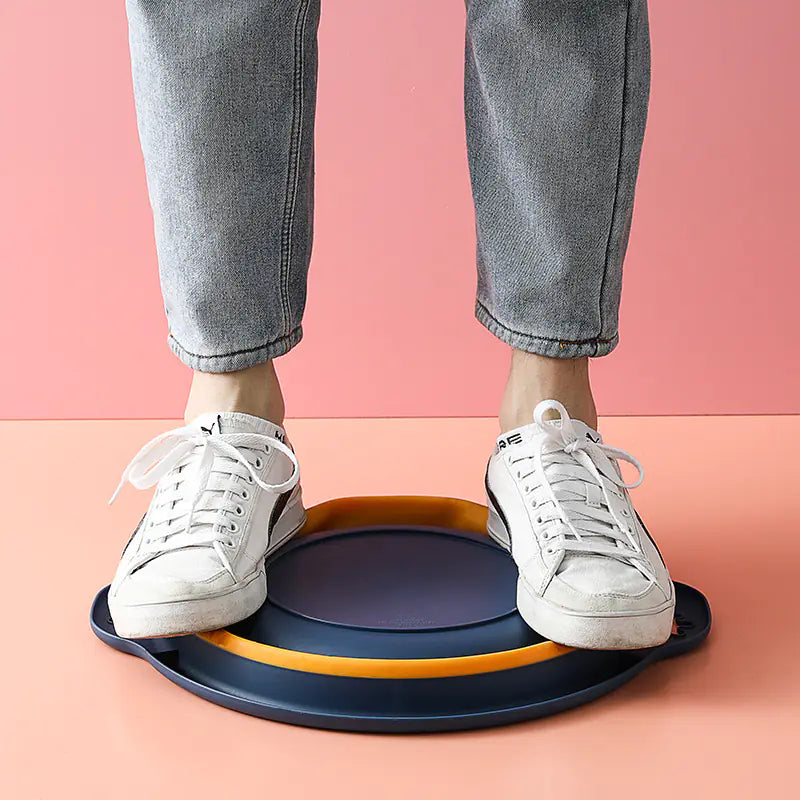 Portable Folding Basin for Space-saving Bathroom Storage