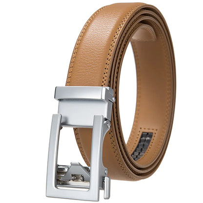 Men's Genuine Leather Automatic Buckle Belt LY33-21601-1