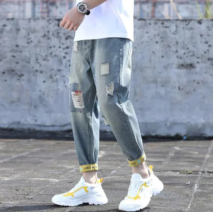 Harlan Men's Nine Pants with Foot Wash Feature