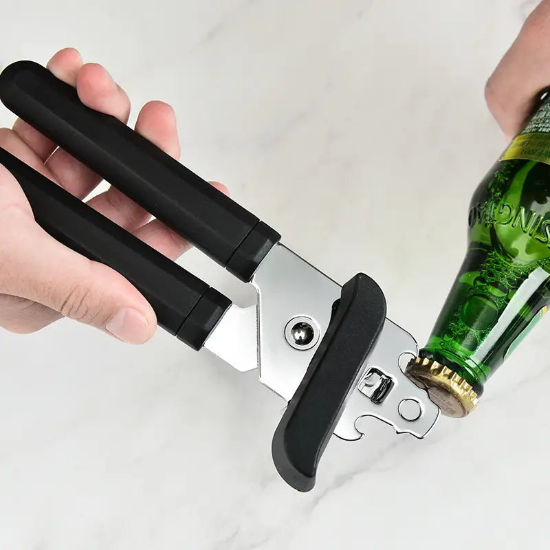 Manual Stainless Steel Can Opener with Smooth Edge