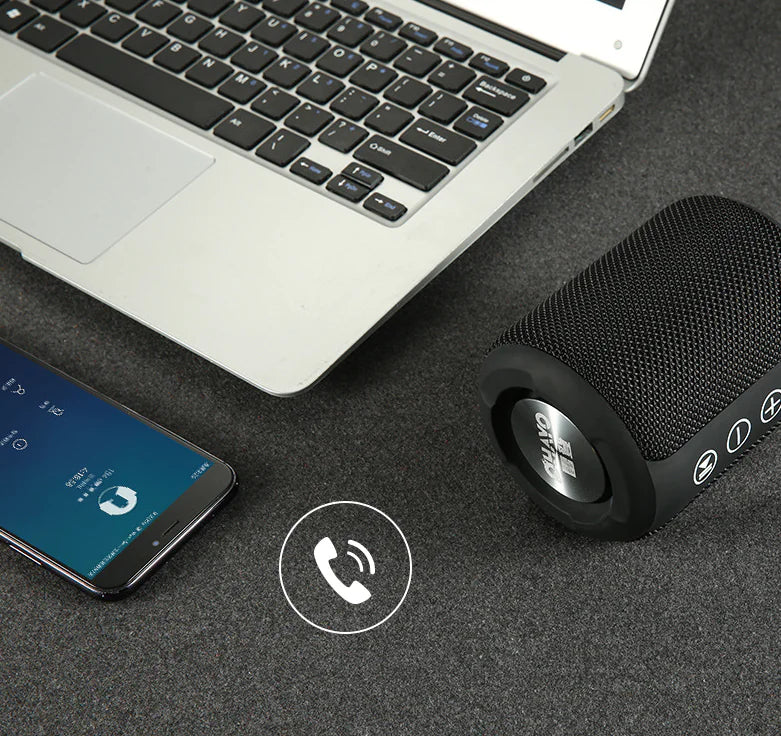 Portable Bluetooth Speaker, Outdoor Waterproof Mini Bass