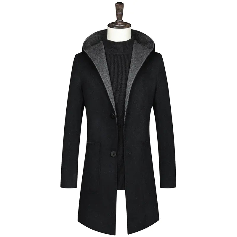 Hooded Wool Coat