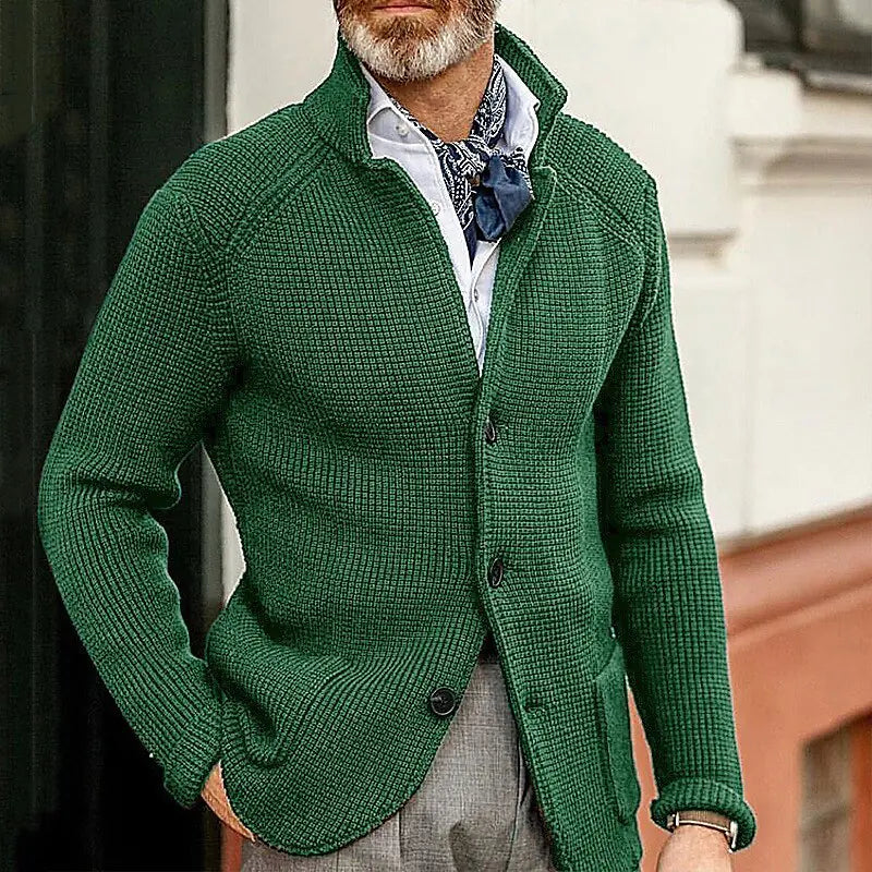 Men's Fashionable Knitted Sweater Coat
