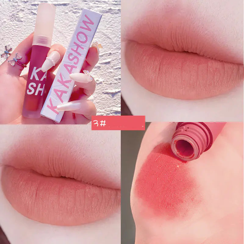 Velvet Matte Lip Glaze Moisturizes Without Staining Cups