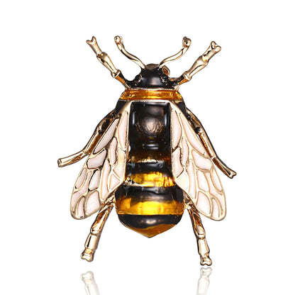 Animal Brooch, Alloy Painted Bee Pin