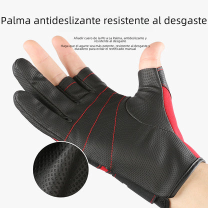 Winter Outdoor Three-Finger Fishing Gloves for Men and Women