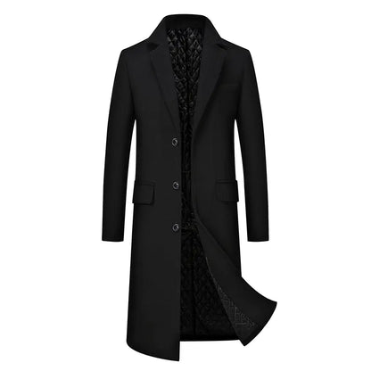 Men's Casual Plus Cotton Long Coat