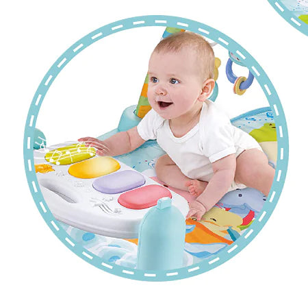 Baby Play Gym with Piano and Activity Mat